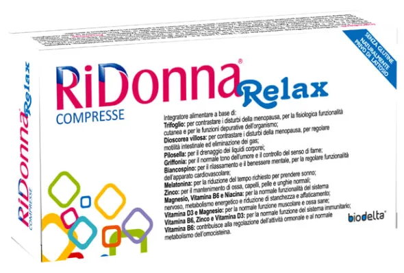 Integratore RiDonna Relax menopausa e sonno, 30 compresse