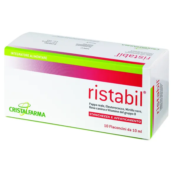 Integratore Ristabil Cristalpharma ricostituente, 10 flaconcini