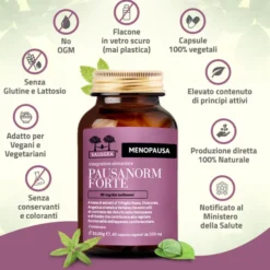 Integratore Salugea Pausanorm Forte menopausa, 60 capsule