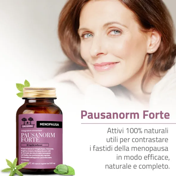 Integratore Salugea Pausanorm Forte menopausa, 60 capsule