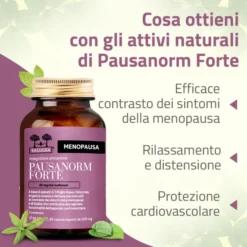Integratore Salugea Pausanorm Forte menopausa, 60 capsule
