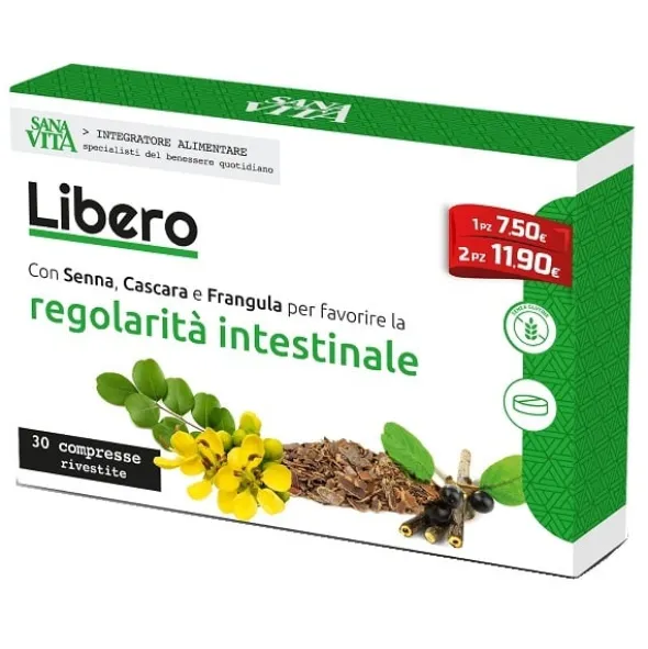 Integratore Sanavita Libero per il transito, 30 compresse