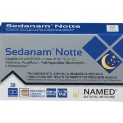 Integratore Sedanam Notte per il sonno, 30 compresse