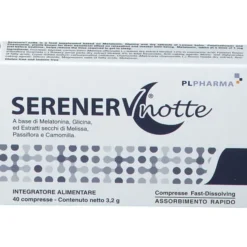 Integratore Serenerv Notte per il sonno, 40 compresse