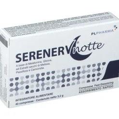 Integratore Serenerv Notte per il sonno, 40 compresse