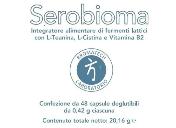 Integratore Serobioma fermenti lattici e L-teanina, 48 capsule