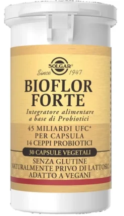 Integratore Solgar Bioflor Forte probiotici, 30 capsule