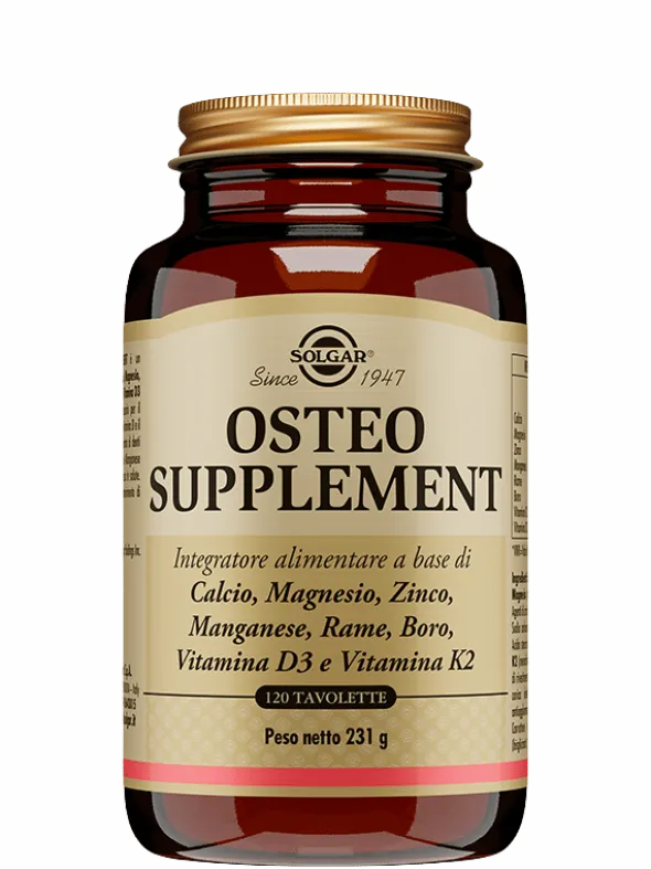 Integratore Solgar Osteo Supplement ossa e denti, 120 tavole