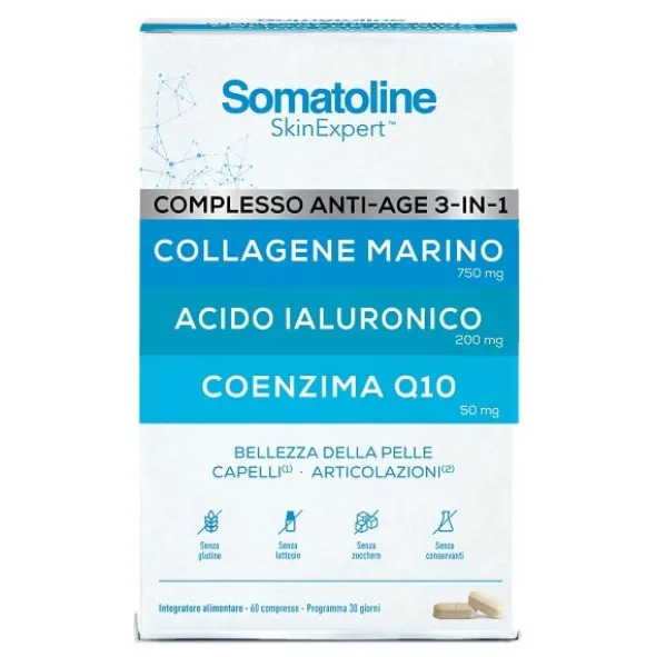 Integratore Somatoline Collagene Complesso Anti-Age, 60 compresse