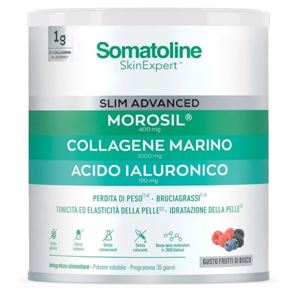Integratore Somatoline Slim Advanced collagene marino, 275g