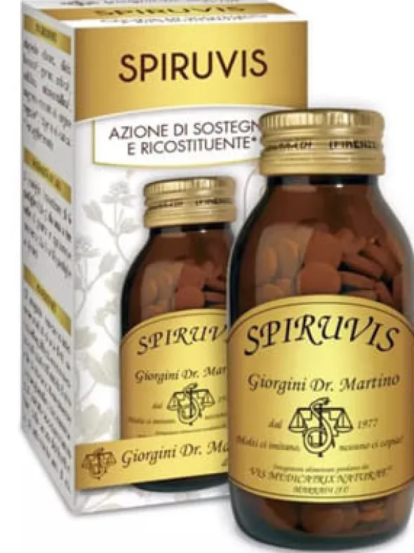 Integratore Spiruvis con Spirulina e Vitamine, 180 pastiglie