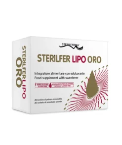 Integratore Sterilfer Lipo Oro ferro e acido folico, 20 bustine