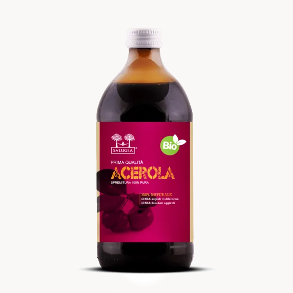 Integratore Succo di Acerola Bio Salugea, 500ml