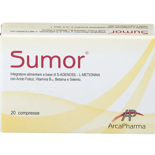 Integratore Sumor con SAMe, 20 compresse per il benessere