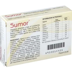 Integratore Sumor con SAMe, 20 compresse per il benessere