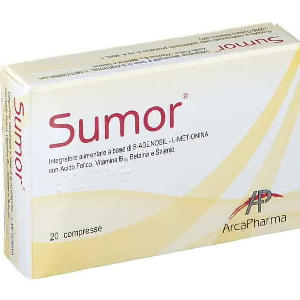 Integratore Sumor con SAMe, 20 compresse per il benessere