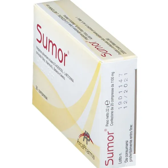 Integratore Sumor con SAMe, 20 compresse per il benessere