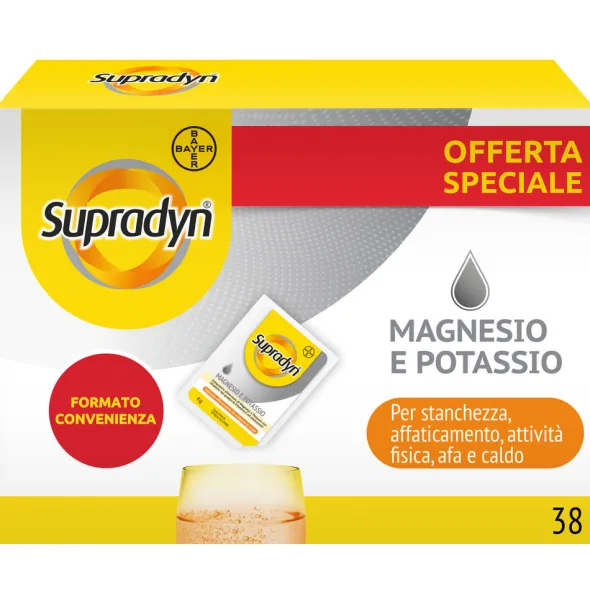Integratore Supradyn Magnesio e Potassio, 38 bustine