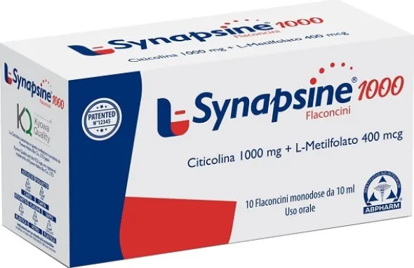 Integratore Synapsine L 1000 citicolina, 10 flaconcini