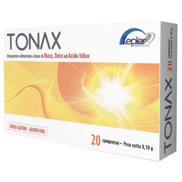 Integratore Tonax con maca, zinco e acido folico, 20 capsule