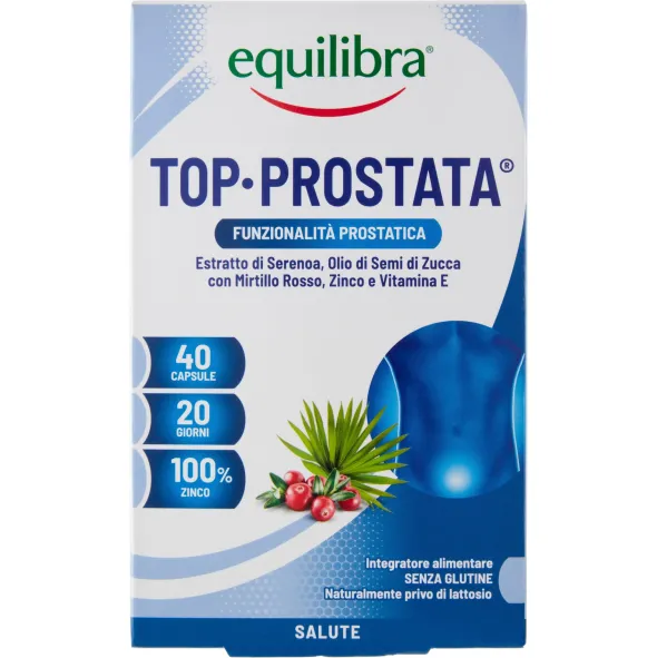 Integratore Top Prostata Equilibra per uomo, 40 capsule