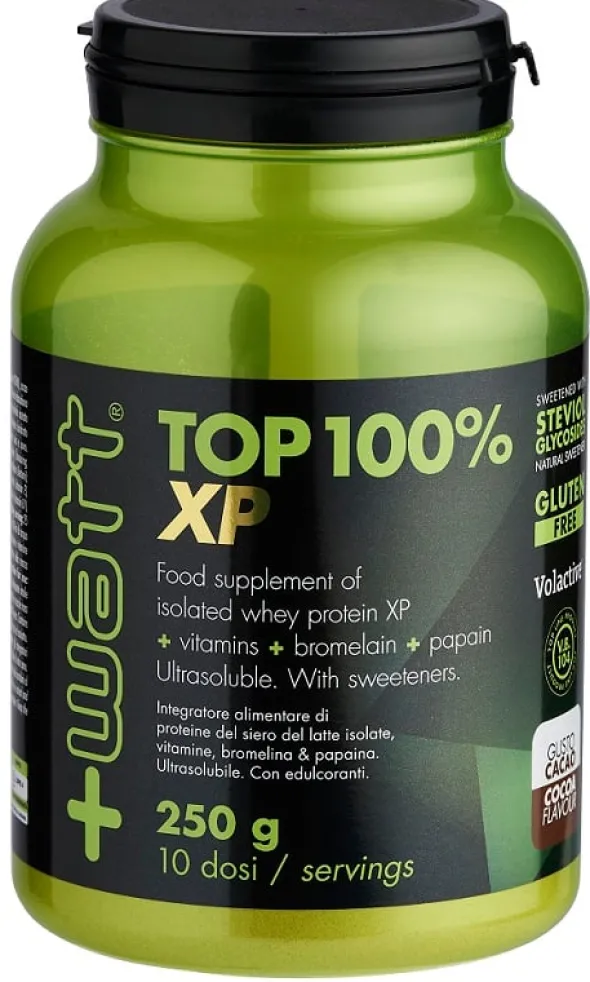 Integratore Top 100% XP Proteine Isolate gusto Cacao, 250g