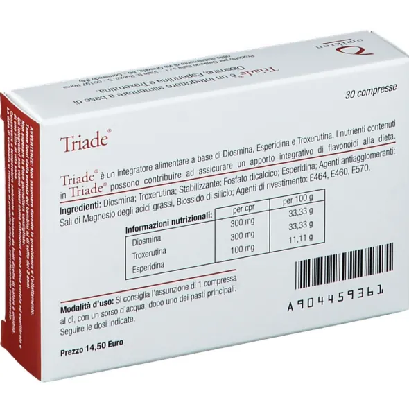 Integratore Triade con Diosmina ed Esperidina, 30 compresse