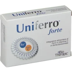 Integratore Uniferro Forte ferro e vitamina C, 30 capsule