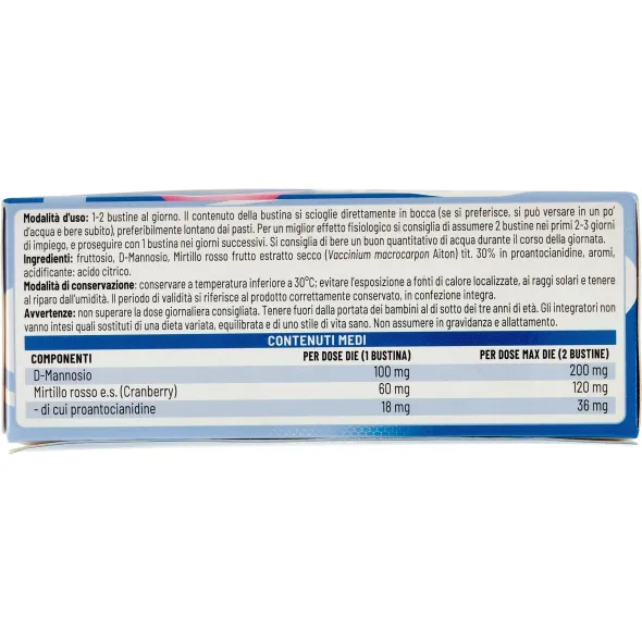 Integratore Urinelle Cranberry vie urinarie, 12 bustine