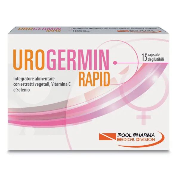 Integratore Urogermin Rapid vie urinarie, 15 capsule