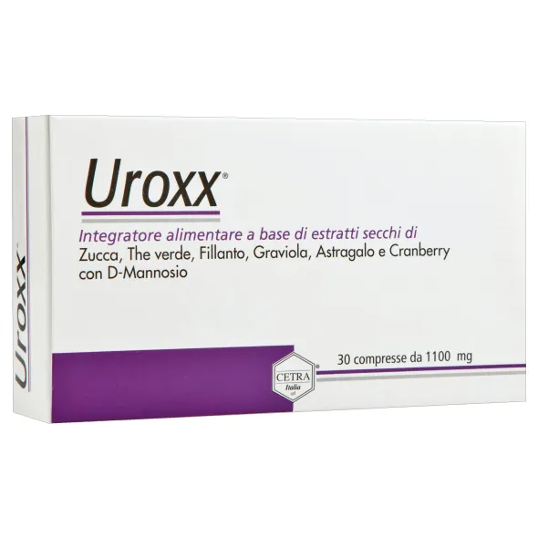 Integratore Uroxx per le vie urinarie, 30 compresse