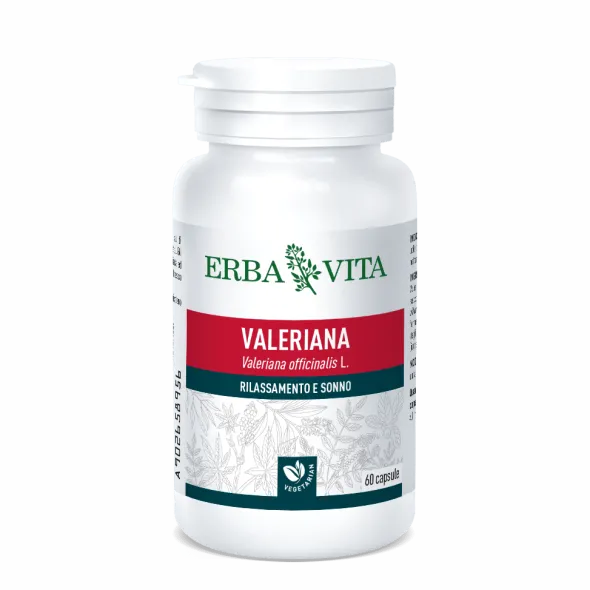 Integratore Valeriana Erba Vita 500mg, 60 capsule