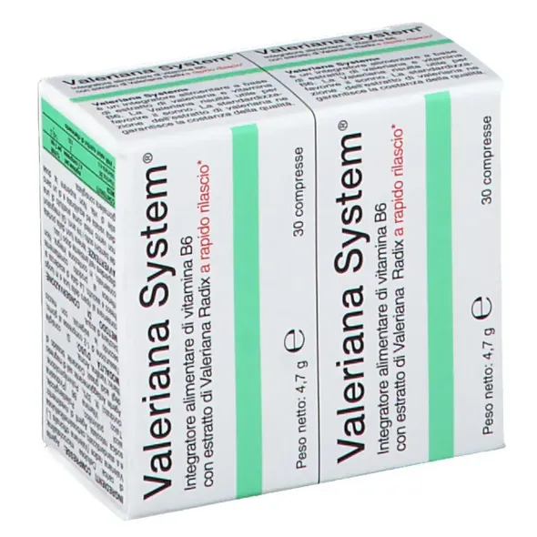 Integratore Valeriana System per sonno e relax, 60 compresse