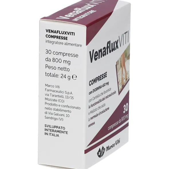 Integratore Venaflux Viti per il microcircolo, 30 compresse