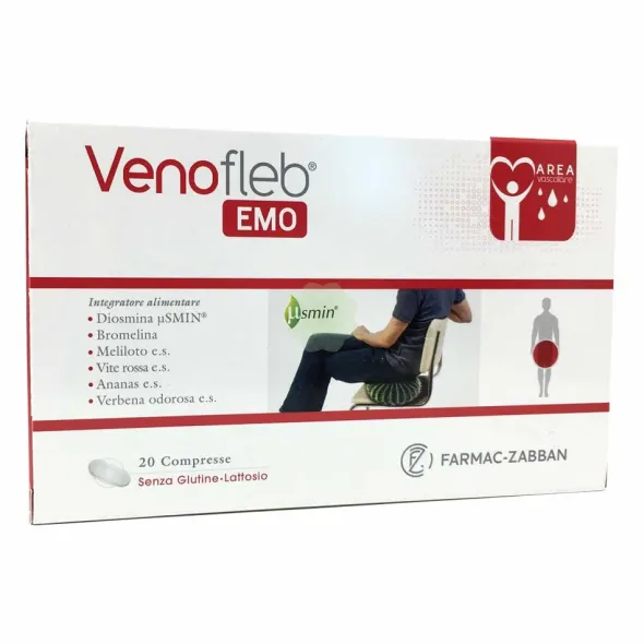 Integratore Venofleb Emo per la circolazione, 20 compresse