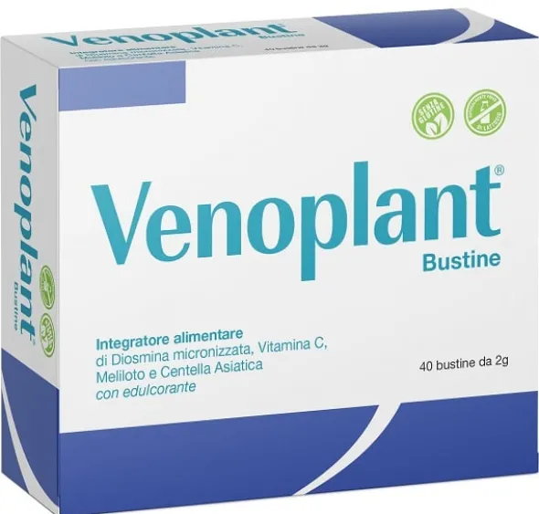 Integratore Venoplant per microcircolo e gambe, 40 bustine