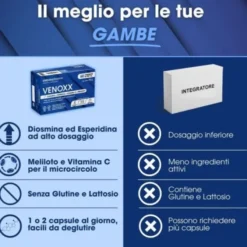 Integratore Venoxx circolazione e microcircolo, 60 compresse