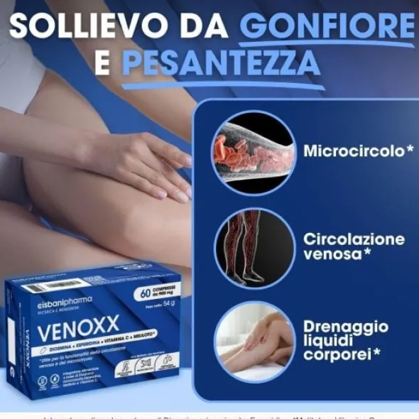 Integratore Venoxx circolazione e microcircolo, 60 compresse