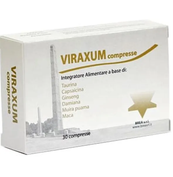 Integratore Viraxum per vitalità e tono fisico, 30 compresse