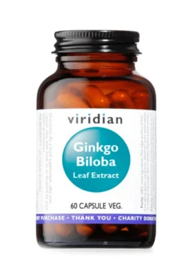 Integratore Viridian Ginkgo Biloba Leaf Ex, capsule