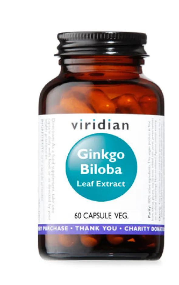 Integratore Viridian Ginkgo Biloba Leaf Ex, capsule