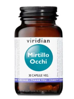 Integratore Viridian Mirtillo Occhi per la vista, 30 capsule