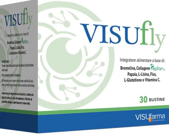 Integratore Visufly vitamina C e bromelina, 30 bustine