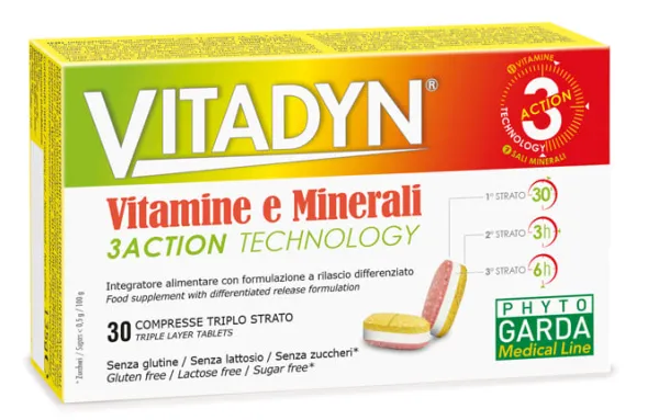 Integratore Vitadyn Vitamine e Minerali, 30 compresse