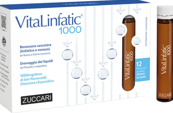 Integratore VitaLinfatic 1000 drenante, 12 flaconcini 25ml
