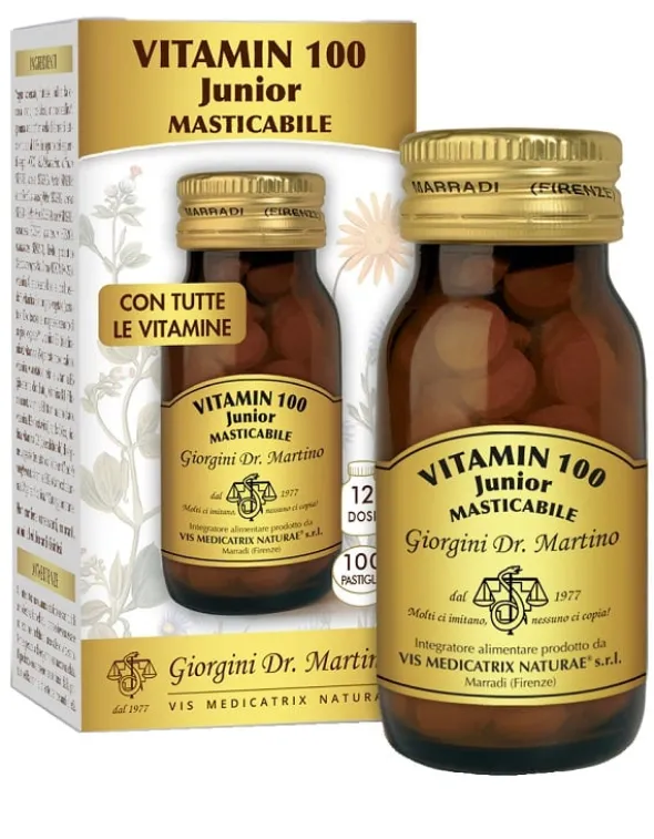 Integratore Vitamin C 100 Junior masticabile, 100 pastiglie