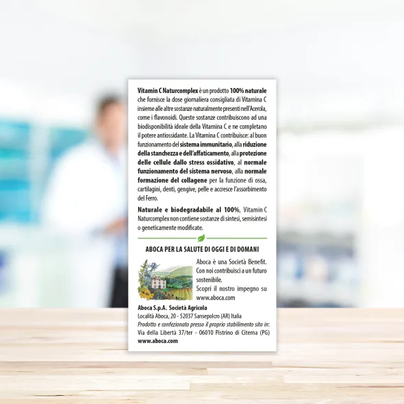 Integratore Vitamin C Naturcomplex con acerola, 14 compresse