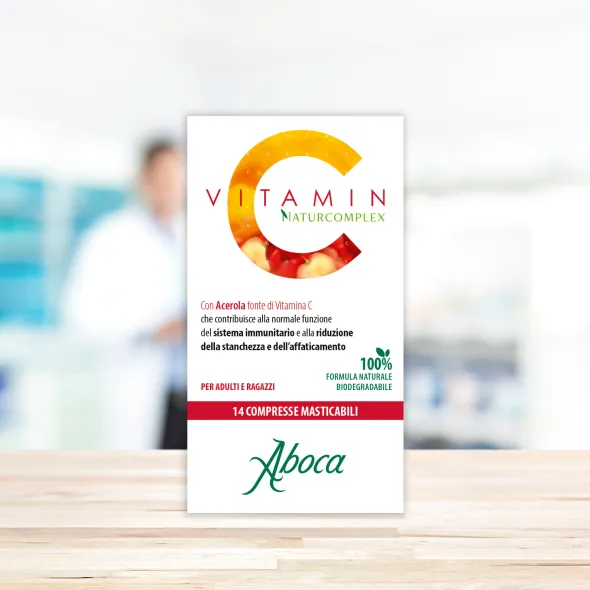 Integratore Vitamin C Naturcomplex con acerola, 14 compresse