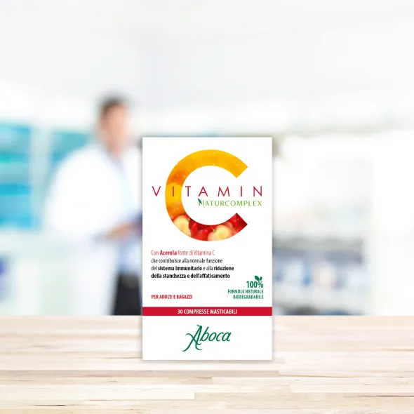Integratore Vitamin C Naturcomplex con acerola, 30 compresse
