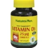 Integratore Vitamin D3 1000UI Nature's Plus, 180 perle